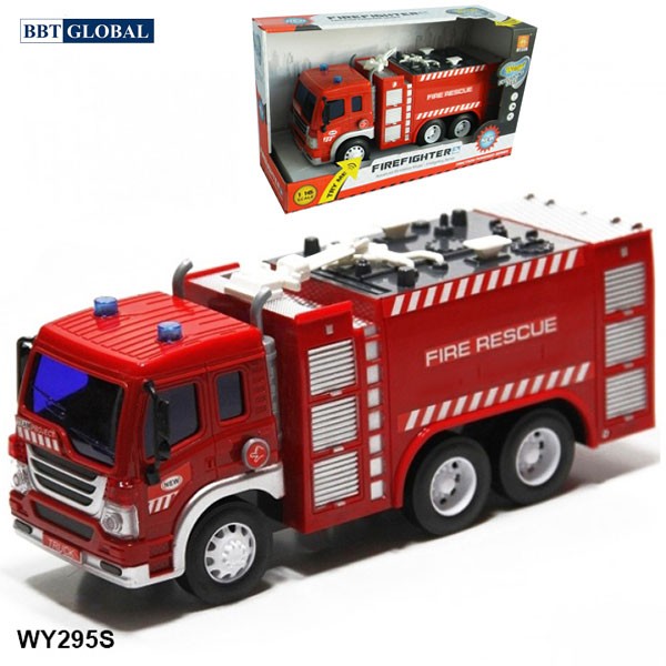 Mô hình đồ chơi xe cứu hỏa cỡ lớn có đèn và nhạc WY295S