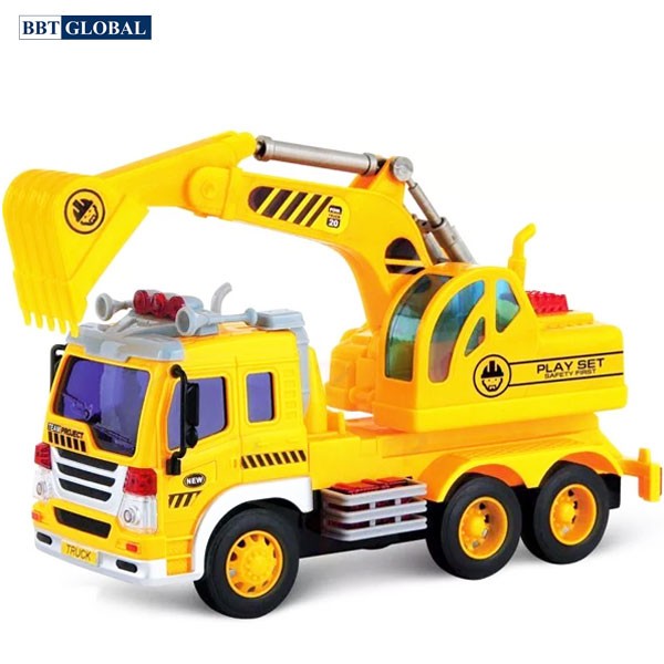Mô hình đồ chơi xe cần cẩu cỡ lớn có đèn và nhạc WY303S