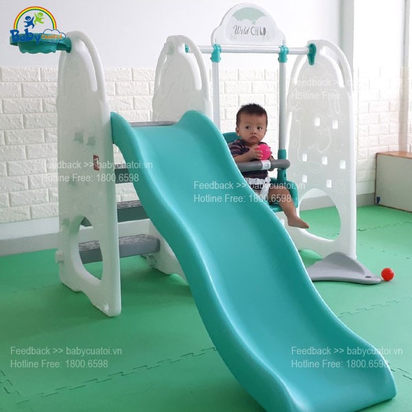 Cầu trượt xích đu Hàn Quốc 4 trong 1 Y1733