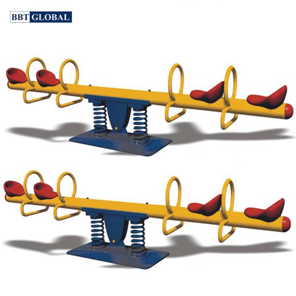 Bập bênh nhún lò xo 4 chỗ ngoài trời nhập khẩu ZK140-7