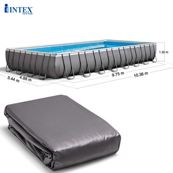 Phụ kiện INTEX 12447 - Vỏ bể khung kim loại 9m75x4m88x1m32