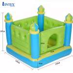 Nhà nhún lâu đài xanh cho bé INTEX 48257