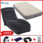 Combo ghế hơi INTEX 68595 và đệm đơn 99cm (đủ màu)