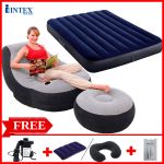 Combo ghế hơi INTEX 68564 và đệm đôi 1m37 (đủ màu)