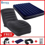 Combo ghế hơi INTEX 68595 và đệm đôi 1m37