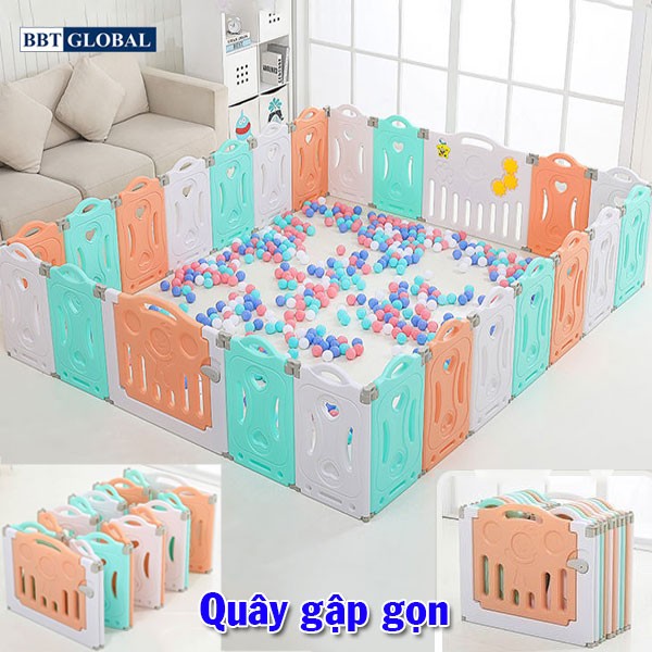 Quây cũi nhựa gấp gọn cho bé BR9505