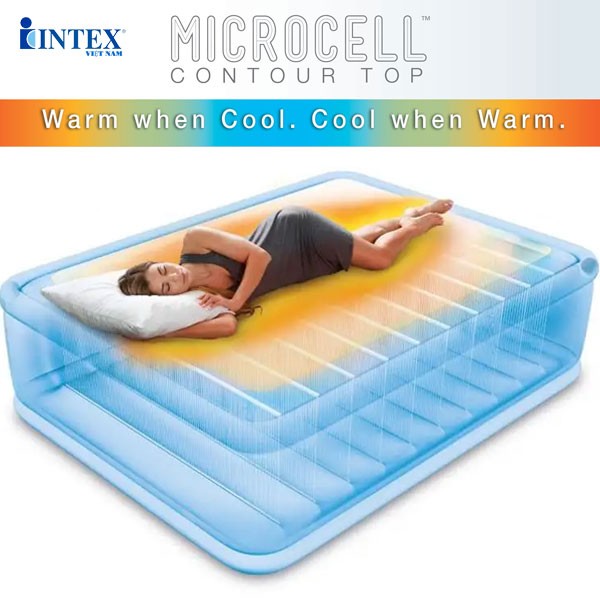 Giường hơi đôi tự phồng công nghệ mới INTEX 64478