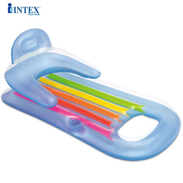 Phao nằm thư giãn cao cấp có tay vịn và lỗ để cốc INTEX 58802