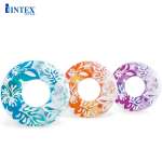 Phao bơi tròn hoa trong suốt 91cm INTEX 59251