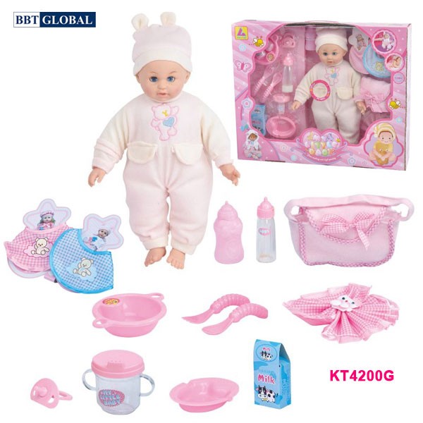 Đồ chơi búp bê đi học và đi ăn KT4200G
