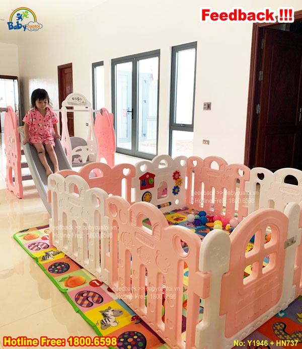 Cầu trượt xích đu Casa Hàn Quốc Y1946