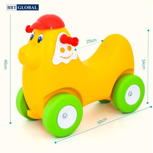 Xe chòi chân nhập khẩu gấu con ZK1027