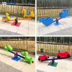Bập bênh nhún lò xo cá voi đôi nhập khẩu ZK140-11