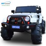 Ô tô điện trẻ em địa hình 4 động cơ màu trắng BBT-2266T