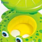 Phao bơi INTEX xỏ chân mái che hình ếch xanh 56584