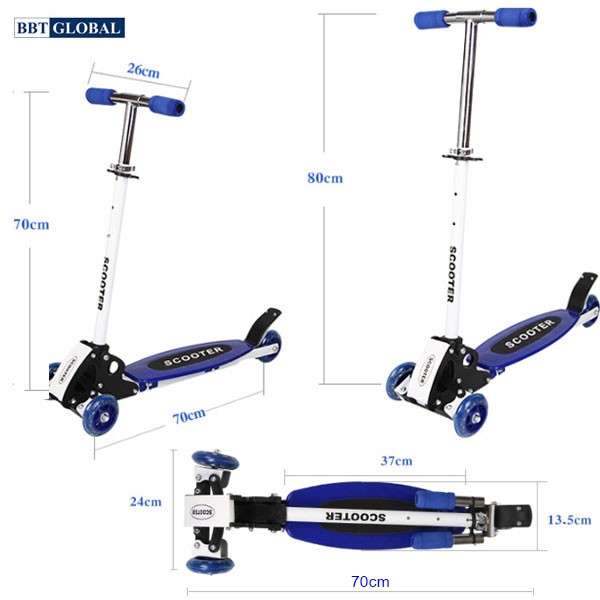 Xe trượt scooter 3 bánh cho bé BBT Global KM956A