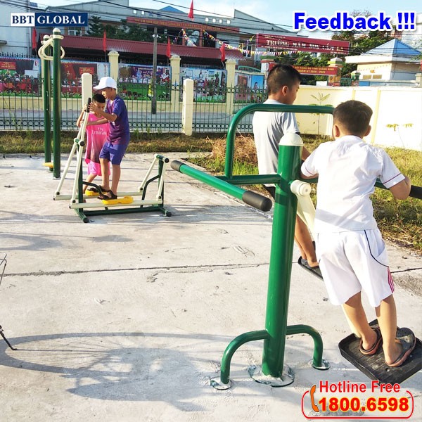 Máy tập lắc eo đôi ngoài trời KXJS-010