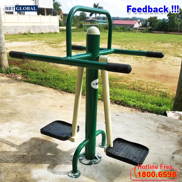 Máy tập lắc eo đôi ngoài trời KXJS-010