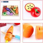 Bộ đồ chơi cắt rau củ quả bằng gỗ cao cấp BBT Global MSN15032