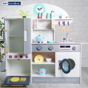 Bộ đồ chơi nấu ăn gỗ cao cấp Cỡ Đại nhiều chức năng MSN19033