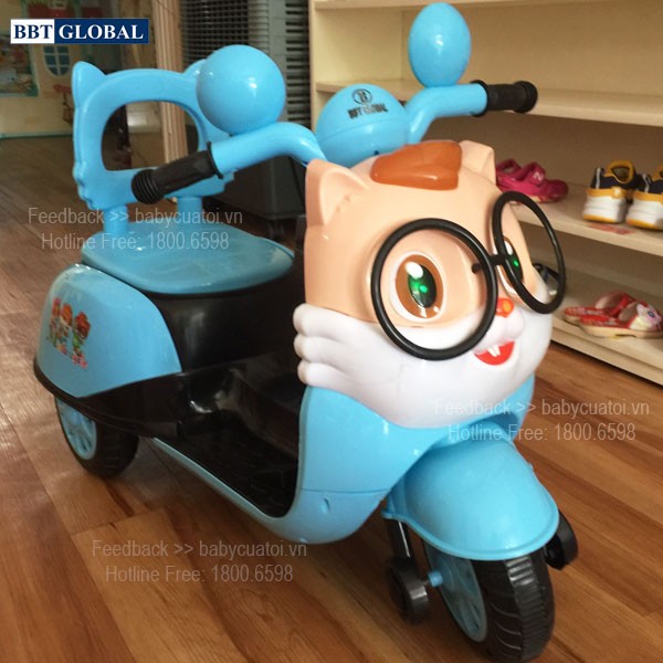 Xe máy điện trẻ em mèo con BBT Global BBT-669
