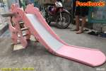Cầu trượt chú hươu máng dài 1m8 có ném bóng rổ BSL302
