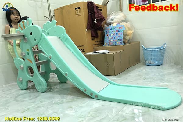 Cầu trượt đơn máng dài cho bé BSL302