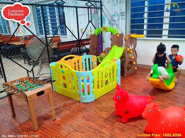 Cầu trượt xích đu Hàn Quốc cho bé CHD161