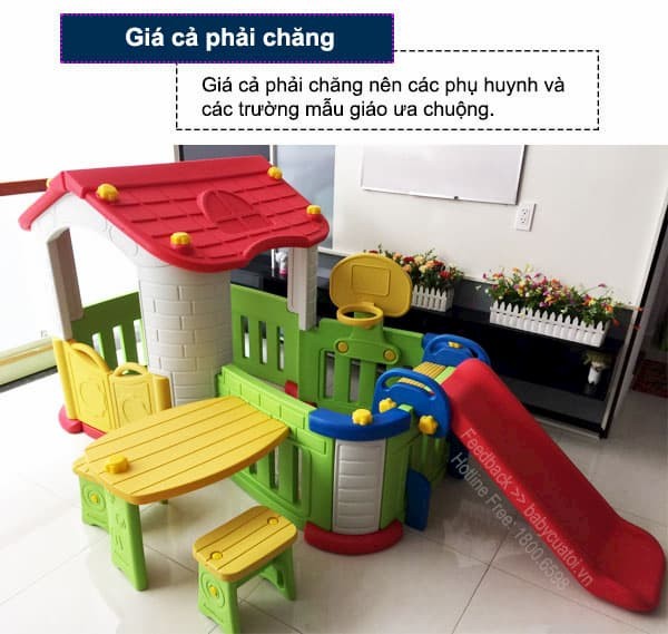 Các loại cầu trượt cho bé 
