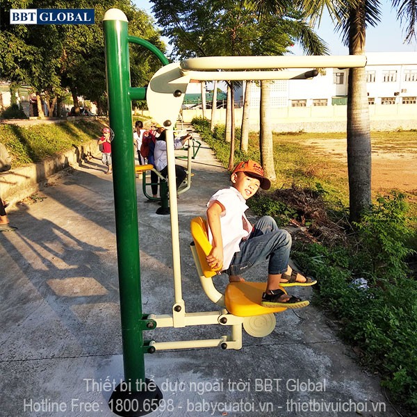 Dự án lắp đặt dụng cụ thể thao ngoài trời tại Quảng Yên, Quảng Ninh | Dụng cụ tập kéo tay vai