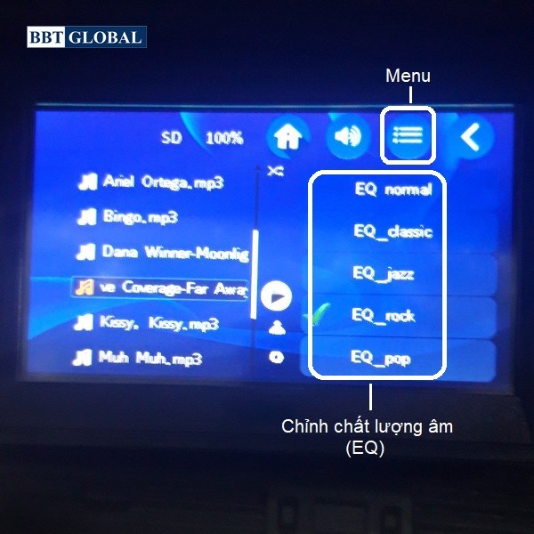 Màn hình cảm ứng xe ô tô điện trẻ em | Nghe nhạc MP3