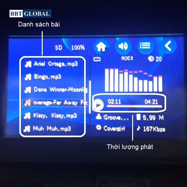 Màn hình cảm ứng xe ô tô điện trẻ em | Nghe nhạc MP3
