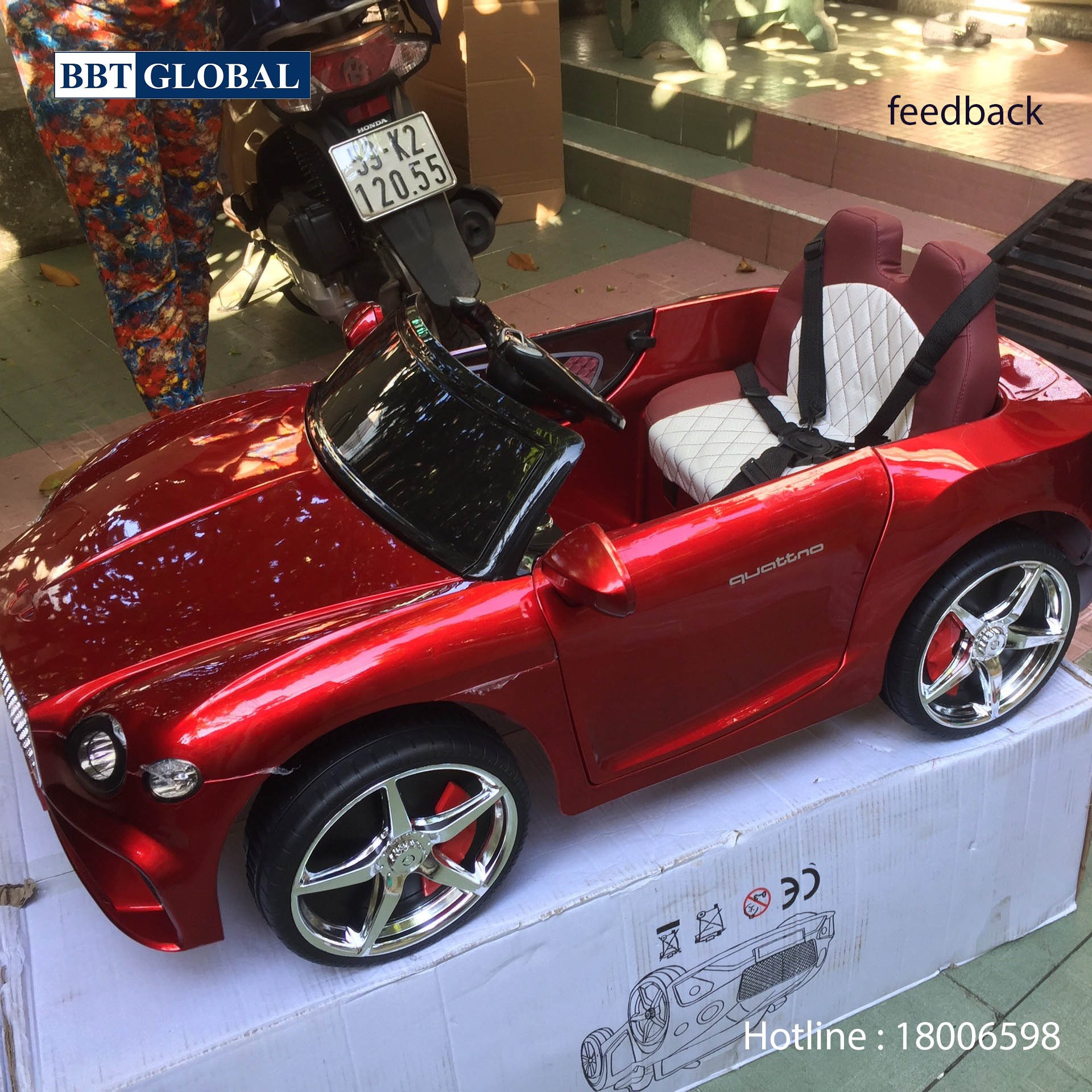 Xe điện trẻ em BBTGlobal dáng Bentley BBT-5555