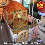 Quây cũi 8 cạnh Hàn Quốc nhập khẩu có đồ chơi HNP737-8 cạnh