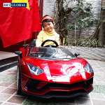 Xe Ô tô điện trẻ em dáng Lamborghini có micro karaoke BBT-6868