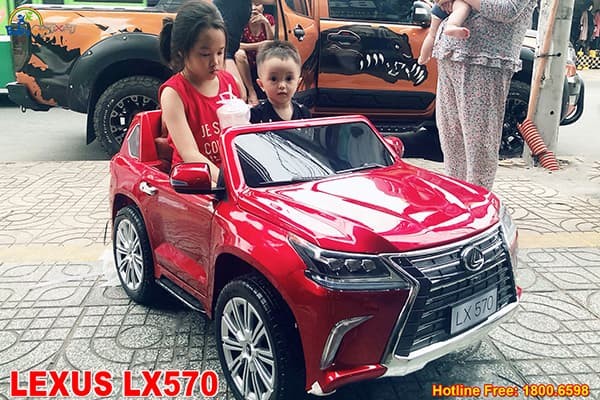 Xe ô tô điện trẻ em Lexus LX570 | Màu đỏ bóng