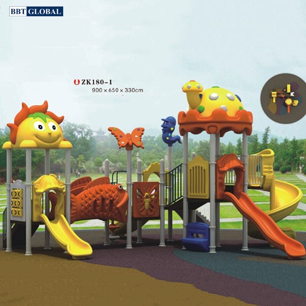 Cầu trươt liên hoàn nhập khẩu cao cấp BBT Global ZK180-1
