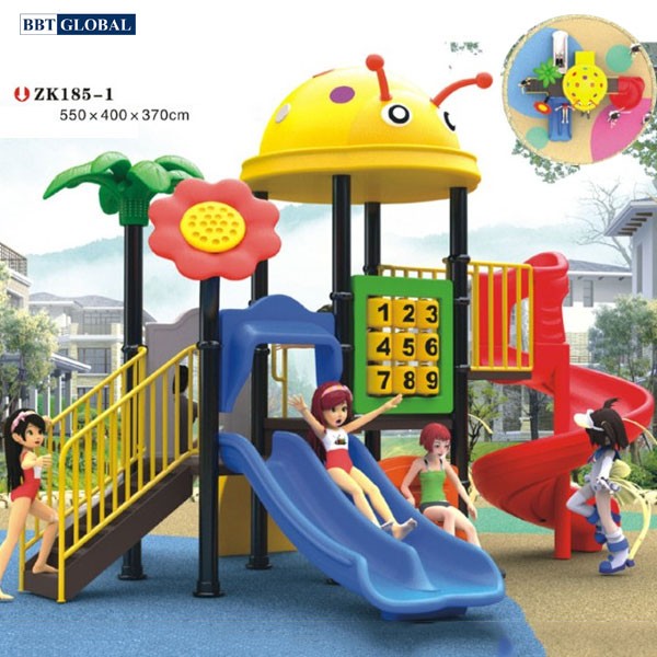 Cầu trươt liên hoàn nhập khẩu cao cấp BBT Global ZK185-1