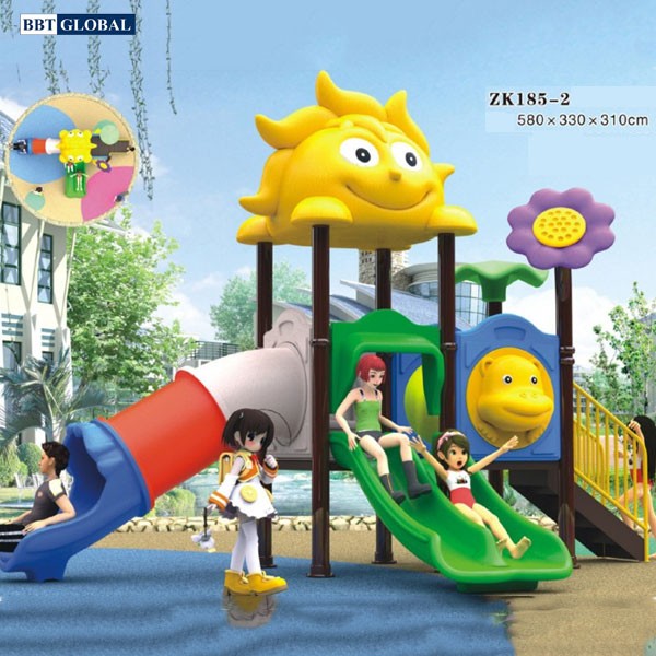 Cầu trươt liên hoàn nhập khẩu cao cấp BBT Global ZK185-2