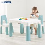 Bàn ghế style Hàn Quốc BBT GLOBAL cao cấp mầu xanh BB100-X