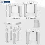Bộ bàn 2 ghế học chữ BBT GLOBAL cho bé màu xanh BB102-X