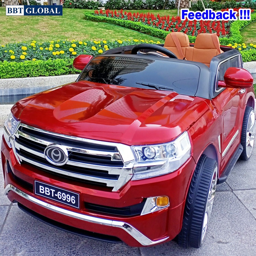 Ô tô điện trẻ em dáng Toyota Land Cruiser sơn cao cấp BBT-6996