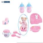 Đồ chơi 2 búp bê ghế ngồi ăn dặm KT3000F