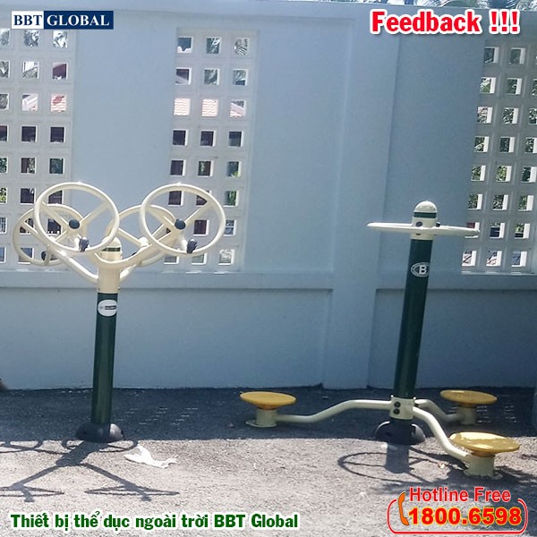 Dự án lắp đặt thiết bị thể dục ngoài trời tại Giồng Trôm, Bến Tre | Dụng cụ tập xoay eo đứng