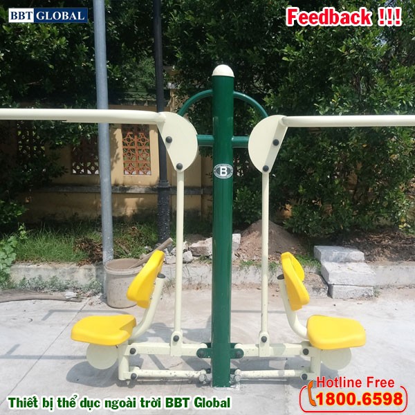 Dự án lắp đặt thiết bị thể dục ngoài trời tại Giồng Trôm, Bến Tre | Dụng cụ tập kéo tay vai đôi