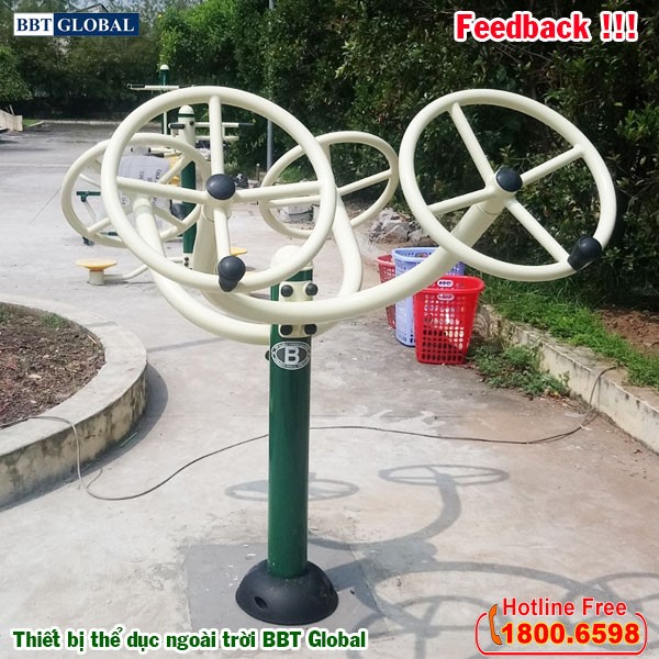 Dự án lắp đặt thiết bị thể dục ngoài trời tại Giồng Trôm, Bến Tre | Dụng cụ tập xoay tay vai đôi