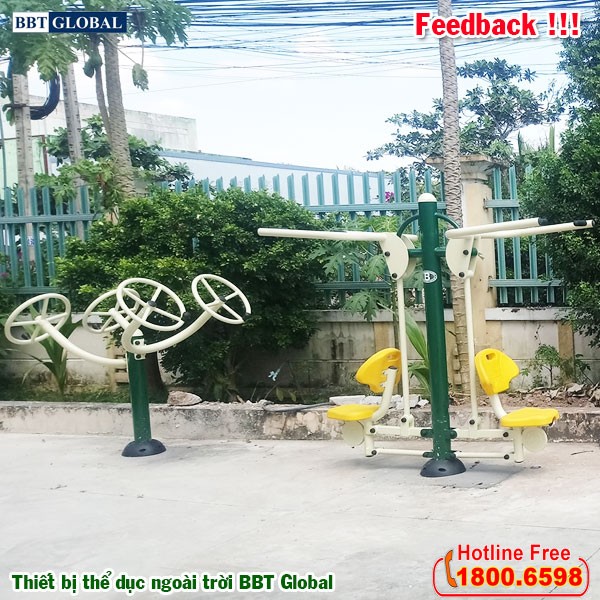 Dự án lắp đặt thiết bị thể dục ngoài trời tại Giồng Trôm, Bến Tre | Máy tập kéo tay vai đôi