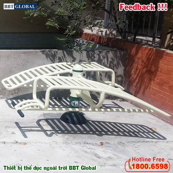 Dự án lắp đặt thiết bị thể dục ngoài trời tại Giồng Trôm, Bến Tre | Thiết bị tập lưng bụng đôi
