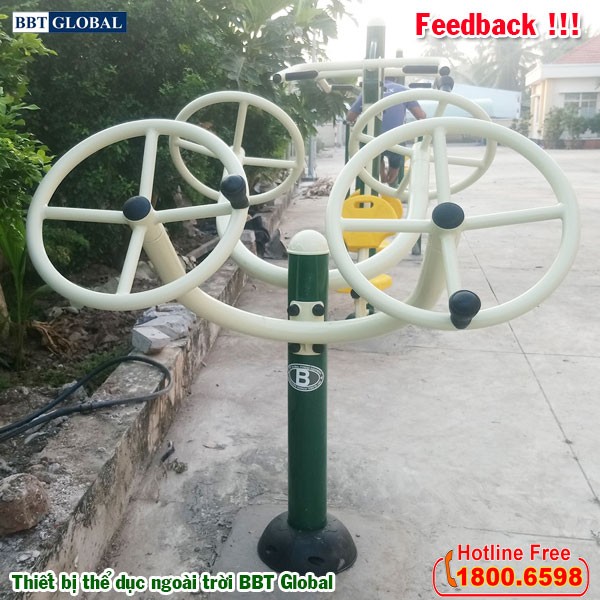 Dự án lắp đặt thiết bị thể dục ngoài trời tại Giồng Trôm, Bến Tre | Thiết bị tập xoay tay vai đôi
