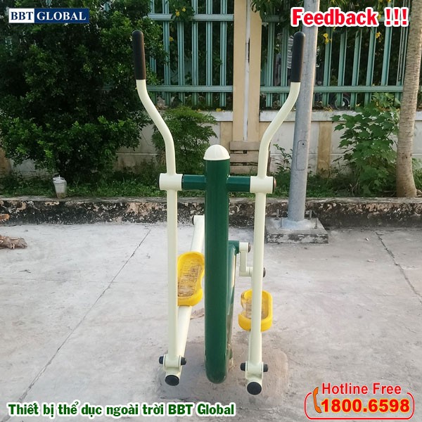 Dự án lắp đặt thiết bị thể dục ngoài trời tại Giồng Trôm, Bến Tre | Máy tập đi bộ kết hợp lắc tay